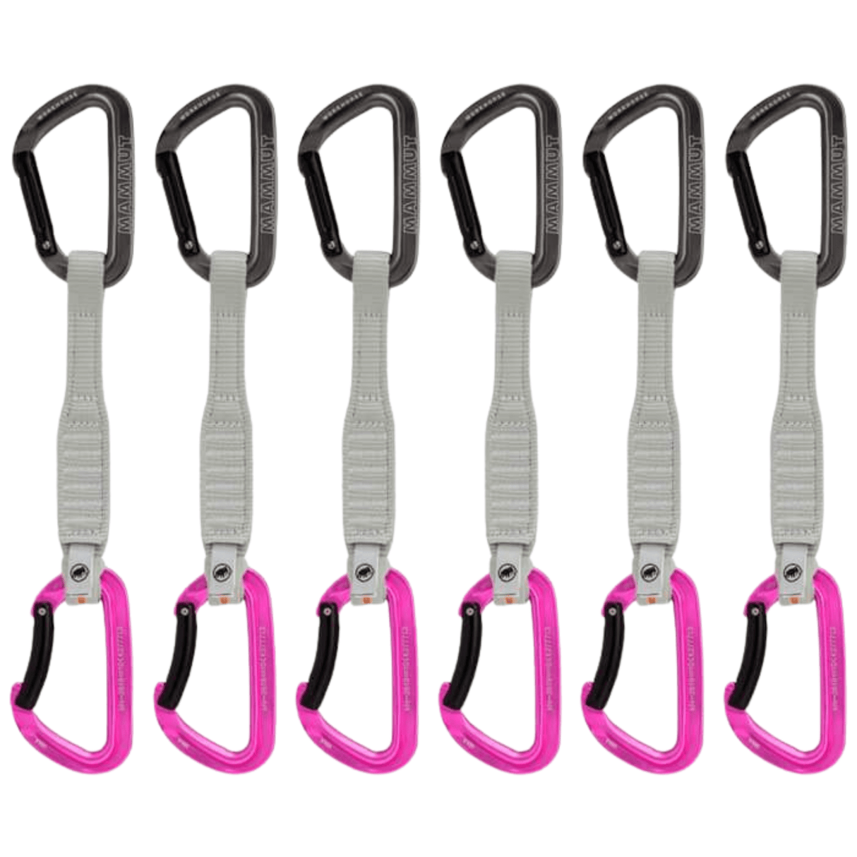 Mammut Carabiner Grey-Pink / 17 cm Workhorse Keylock Quickdraws 2040-02581-33276-75