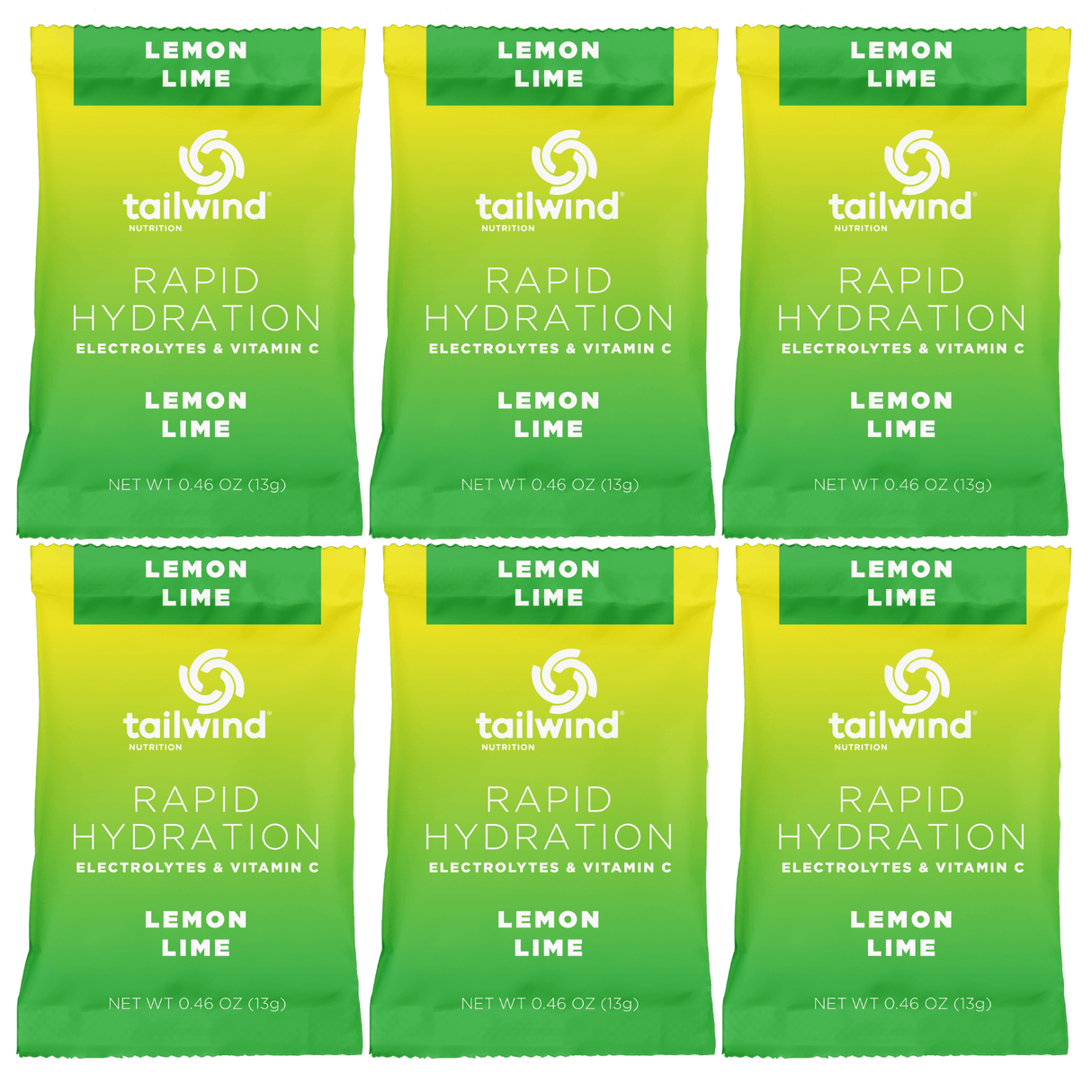 Tailwind Nutrition Sports Drinks Pack of 6 / Lemon Lime Rapid Hydration Drink 85003921115-6