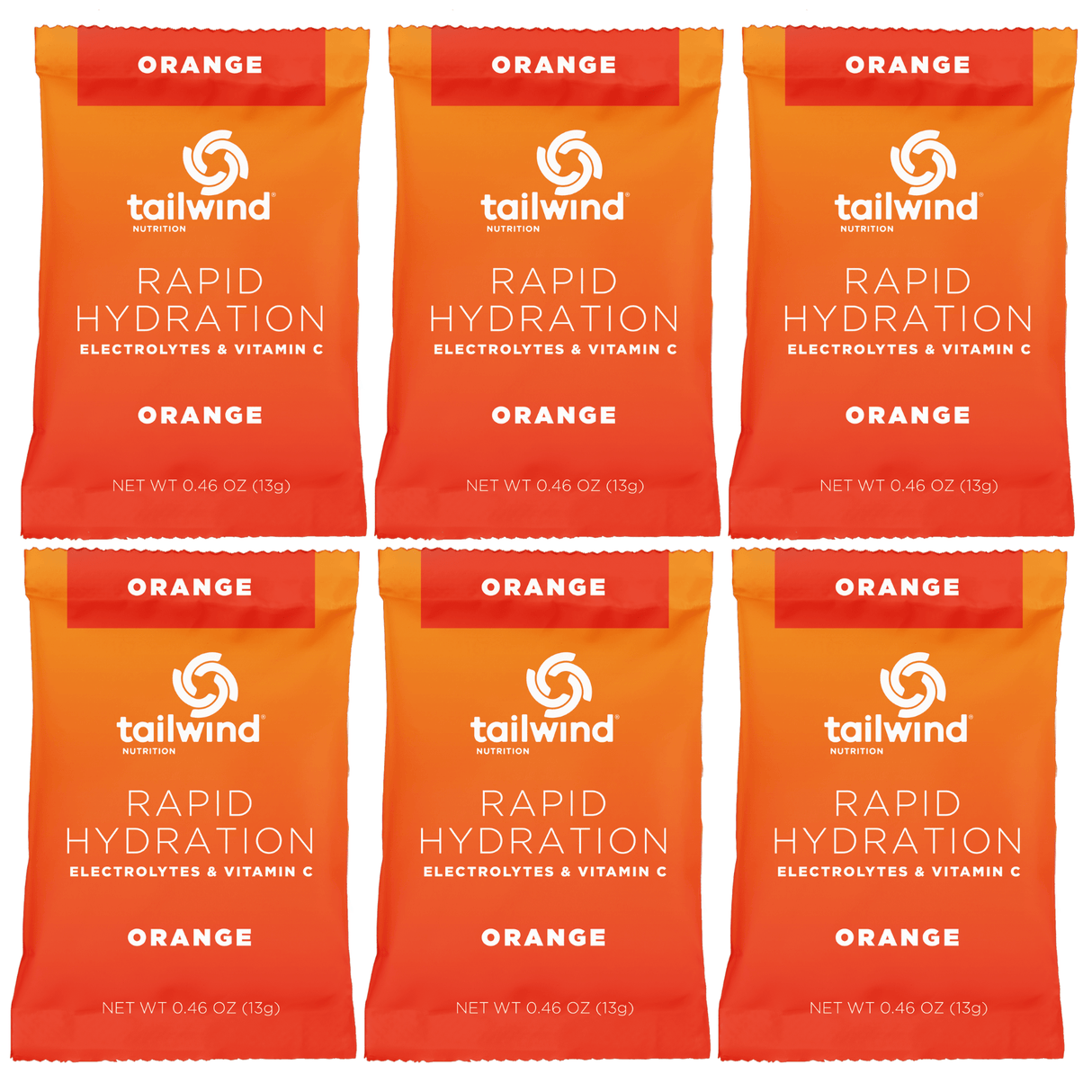 Tailwind Nutrition Sports Drinks Pack of 6 / Orange Rapid Hydration Drink 85003921116-6