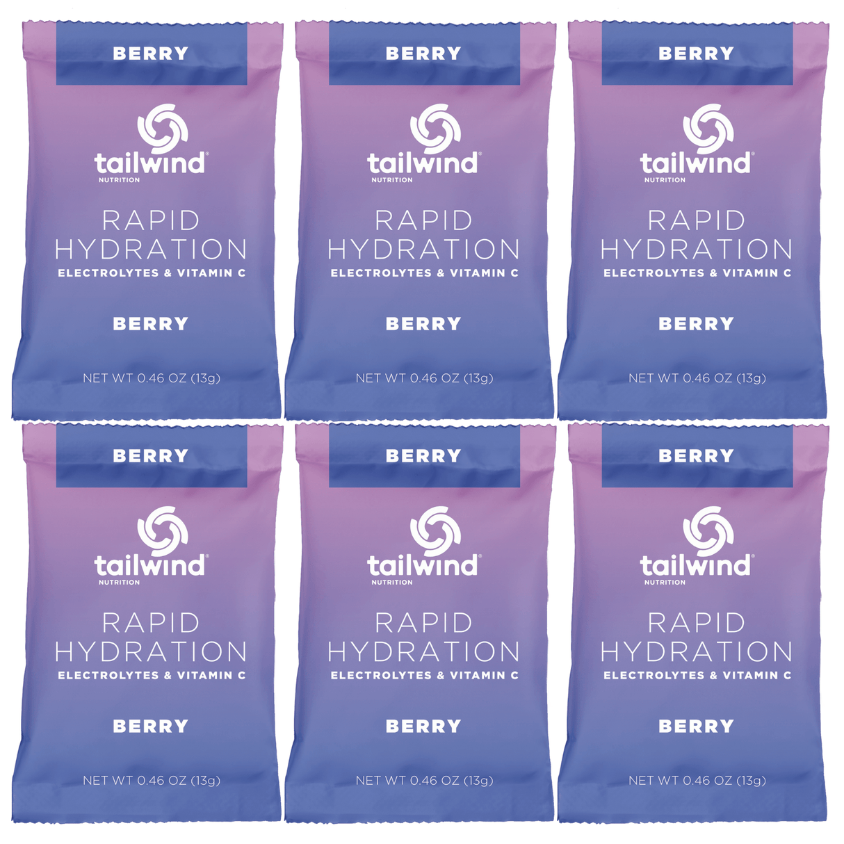 Tailwind Nutrition Sports Drinks Pack of 6 / Berry Rapid Hydration Drink 85003921126-6