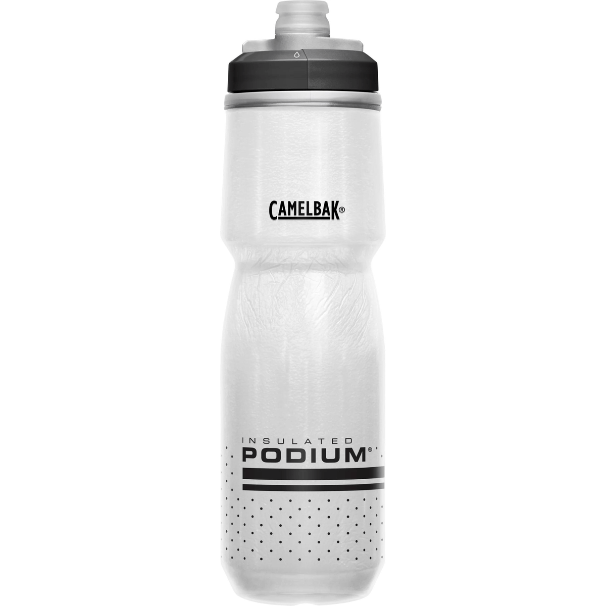 Camelbak Bike Water Bottle 0.7L / White/Black Podium Chill Insulated Bottle CB1873101071