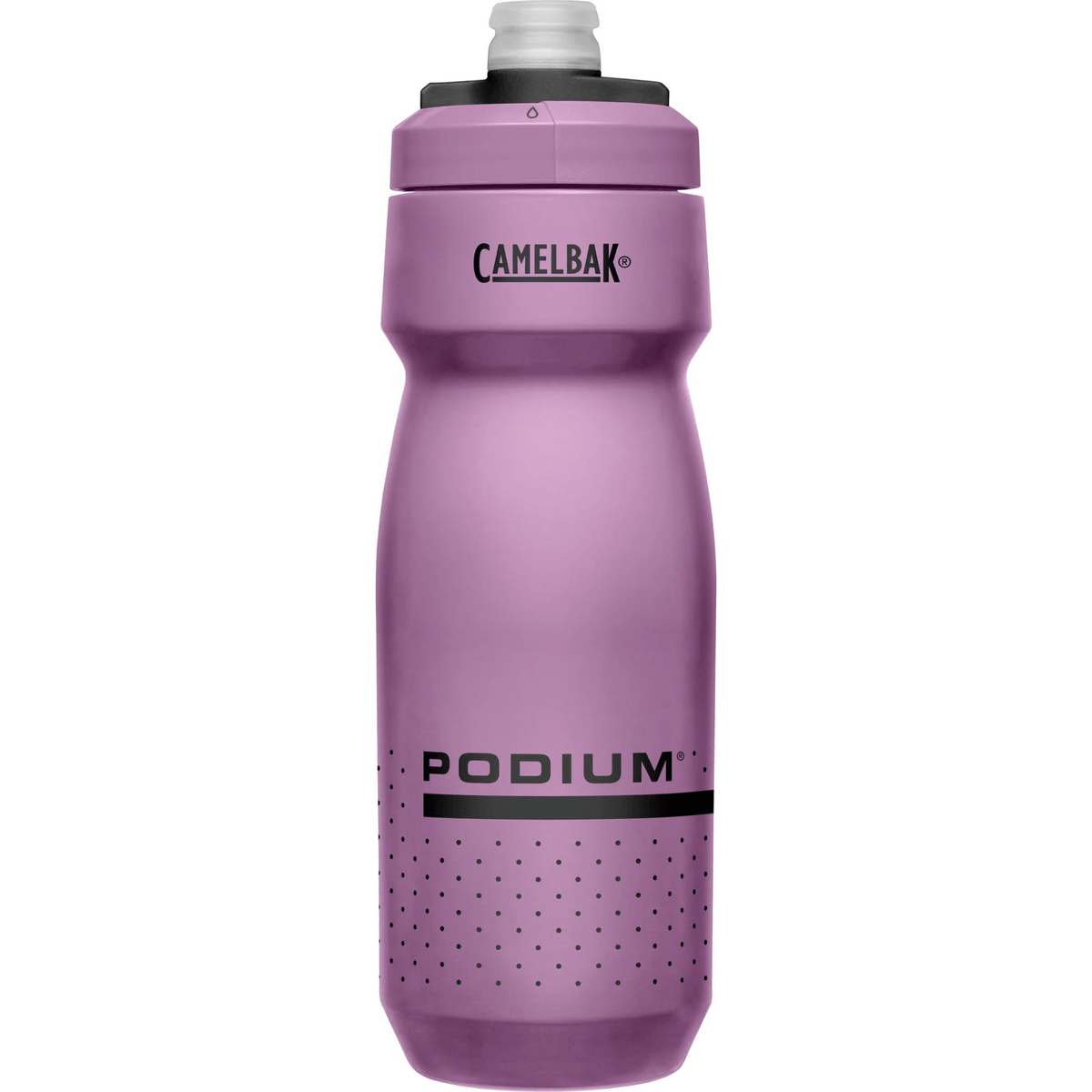 Taller CamelBak Podium bottle in Purple, CamelBak logo on the shoulder and Podium logo below