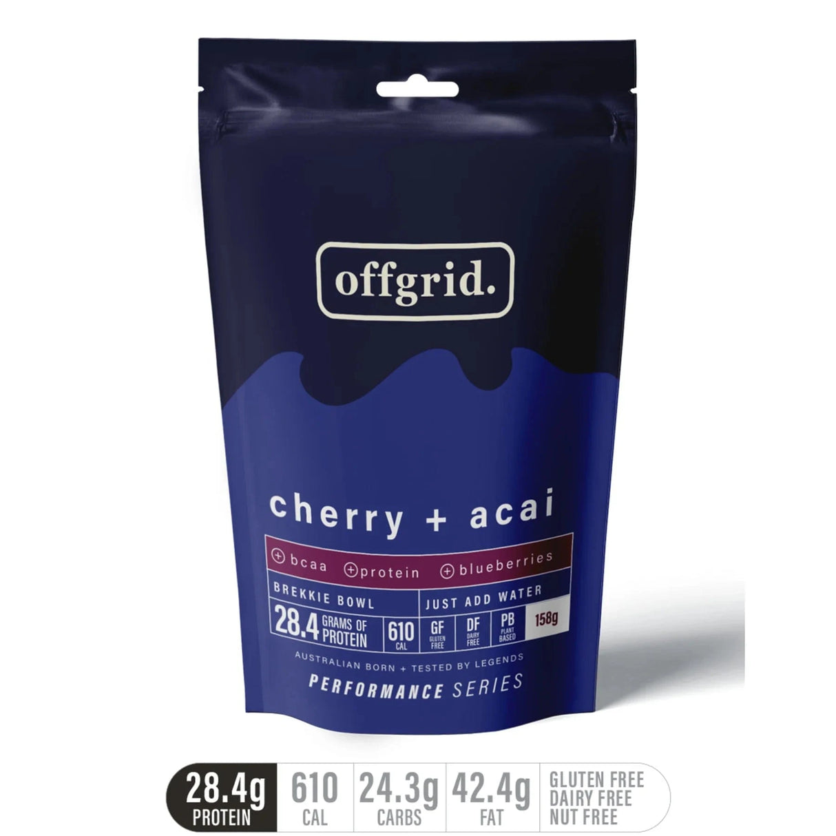 Offgrid Prepared Meals & Entrées Cherry & Acai Performance Series Breakfast Bowl OGPBREAK1