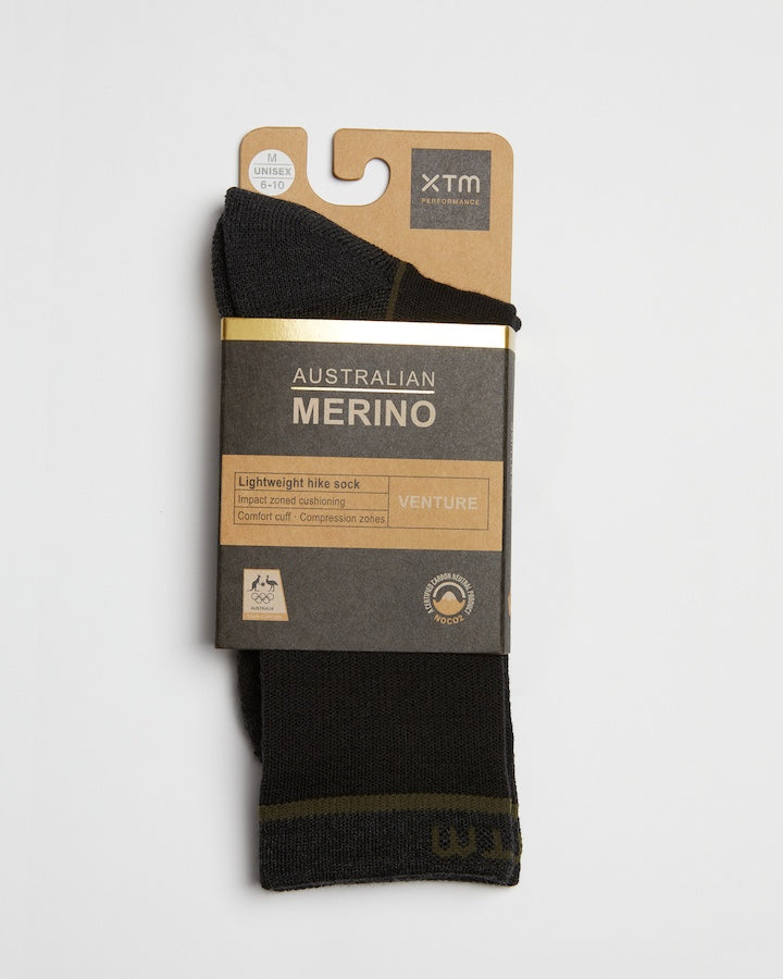 Venture Lightweight Merino Wool-Blend Hiking Sock