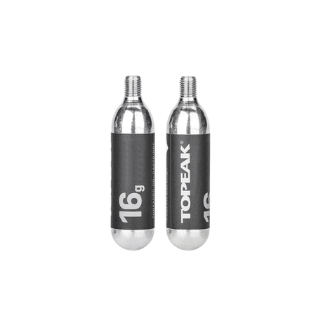 Topeak CO2 Inflation System 16 Gram CO2 Cartridge w/ Thread (2PK) T319G014002
