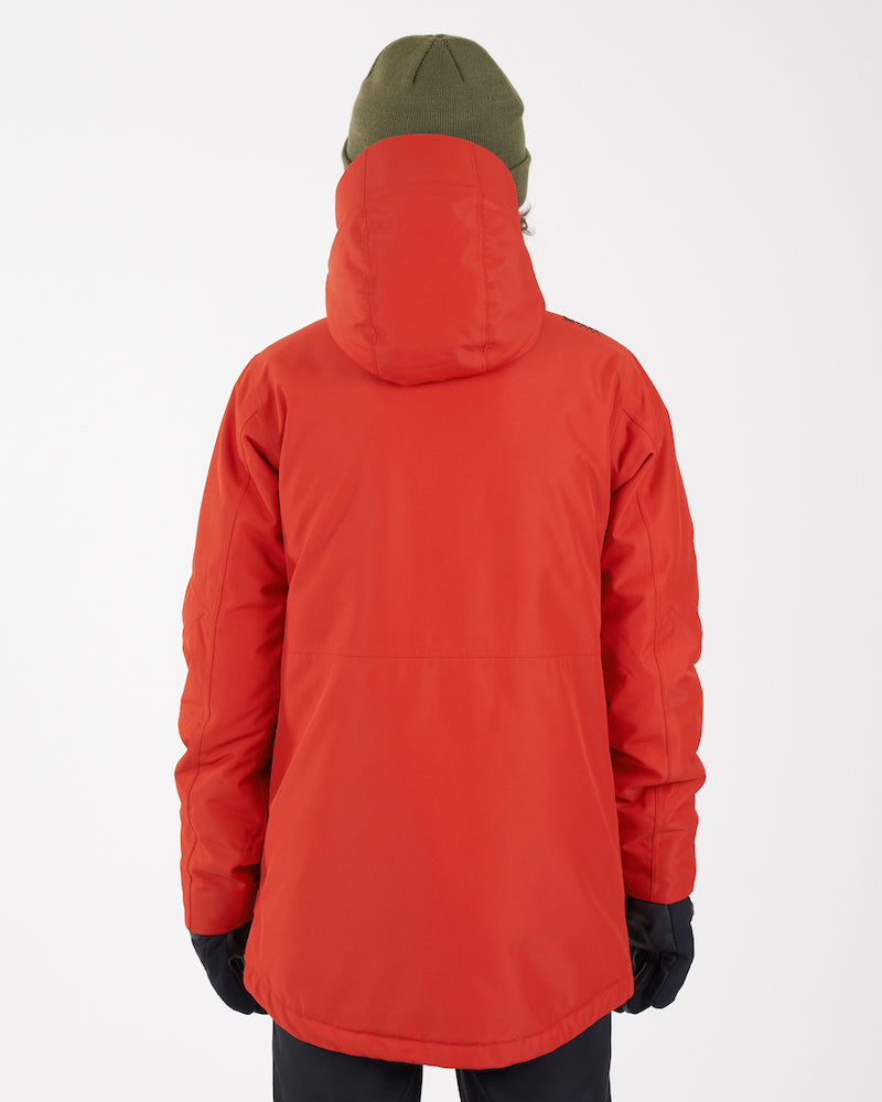 Back view of the Lava XTM Kids Titanium III Snow Jacket worn with the hood up