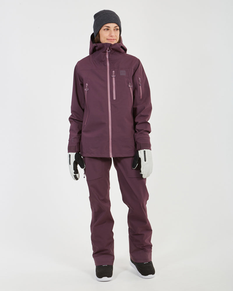 XTM Womens Solitaire Ski Jacket Plum