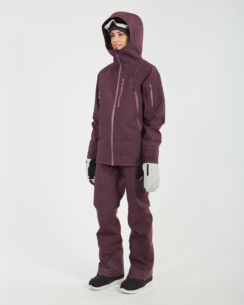 XTM Womens Solitaire Ski Jacket Plum