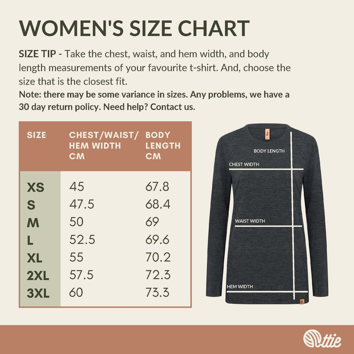Women's Long Sleeve Merino T-Shirt