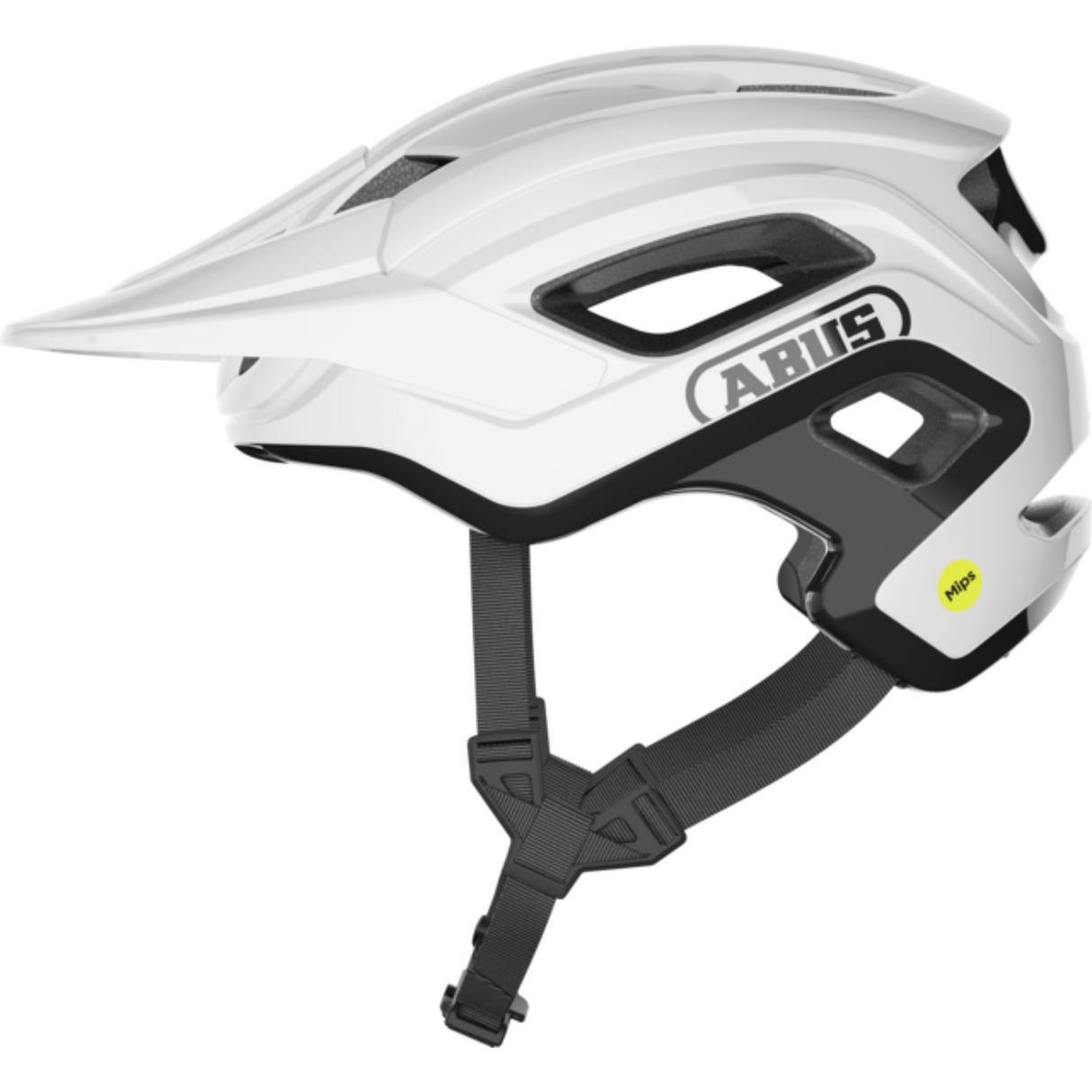 Abus MTB Helmet Small / Shiny White Cliffhanger MIPS Open Face Helmet AX41135