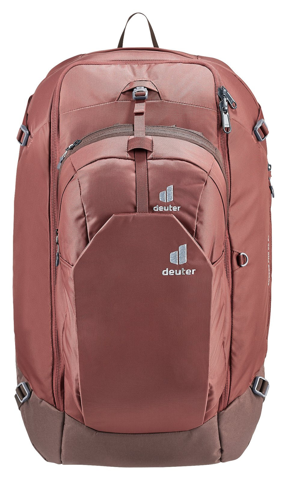 Deuter Access Pro 60 SL in Caspia Raisin, straight-on front view