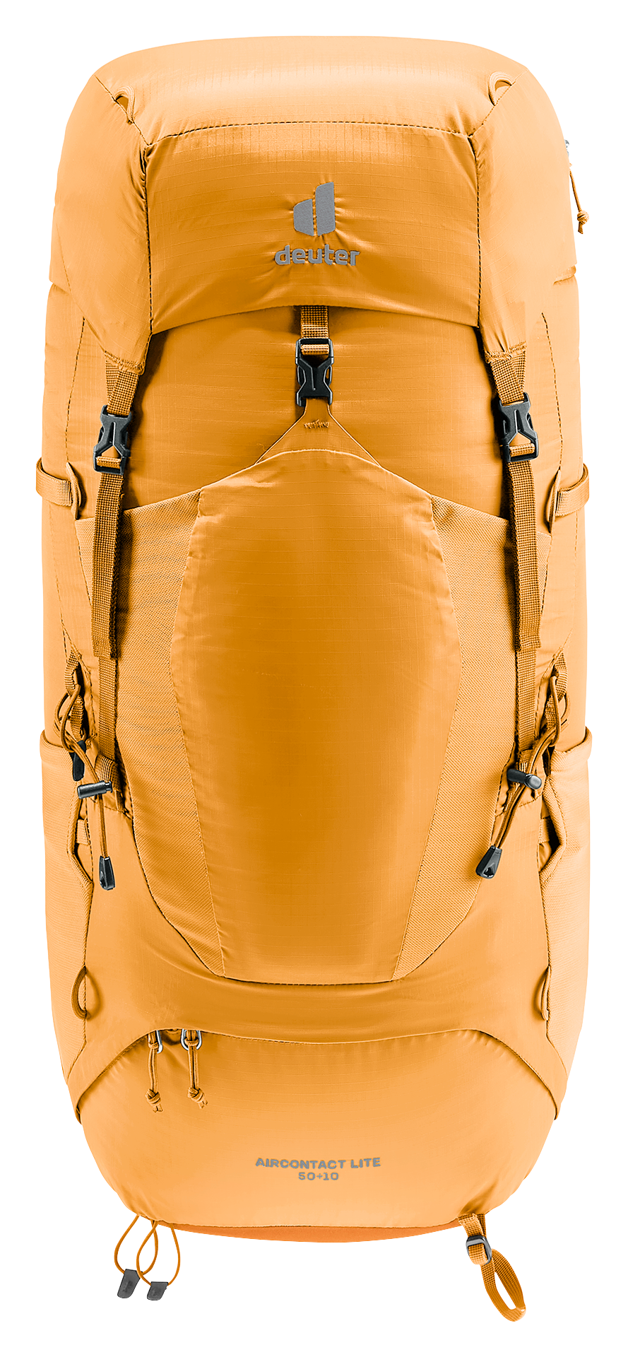 Deuter Aircontact Lite 50 + 10 in Amber Maple, straight-on front view
