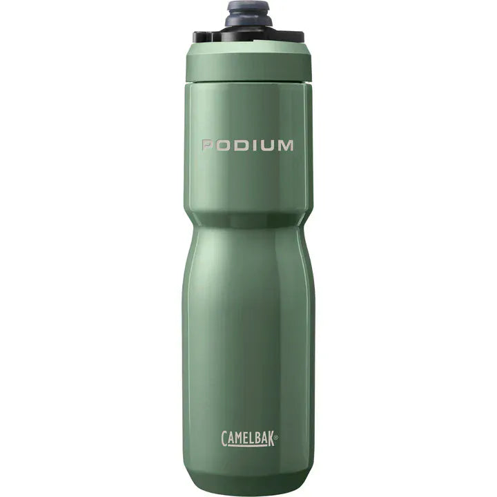 Camelbak Bike Water Bottle .65L / Moss Podium Insulated Steel CB2965301065