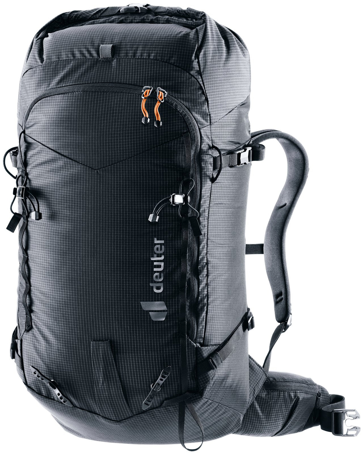 Deuter Freescape Lite 24 SL women's ski touring pack in Black, front three-quarter view