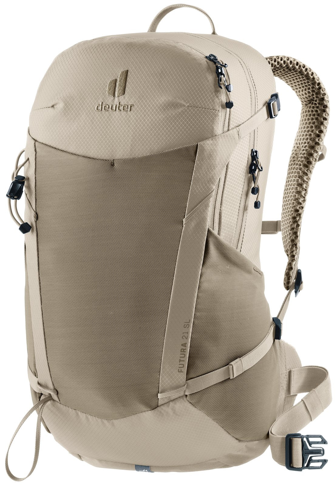 Deuter Futura 21 SL in Greystone Alu, two-tone sand-coloured daypack