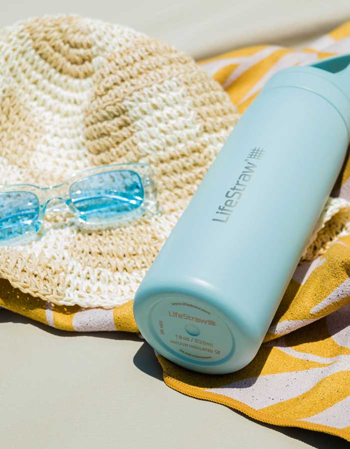 LifeStraw Water Bottle Go 2.0 Stainless Steel Water Filter Bottle