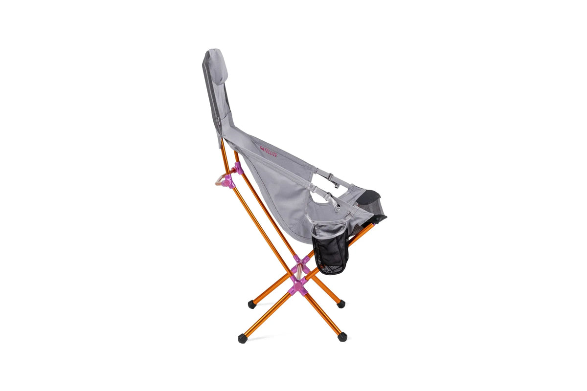 Side view of the Nemo Satellite in Quicksilver with orange frame