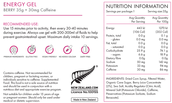 Peakfuel Energy Gel Energy Gel