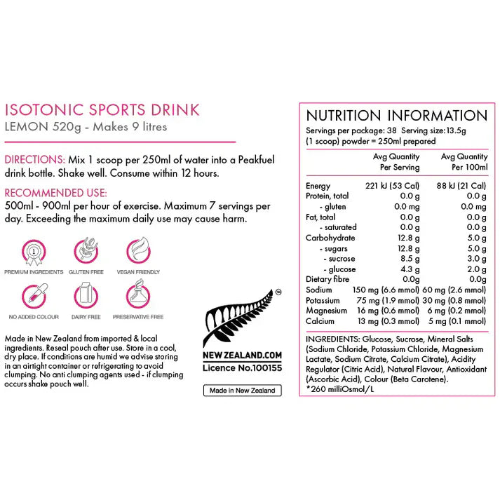 Peakfuel Sports Drinks Isotonic Sports Drink Powder