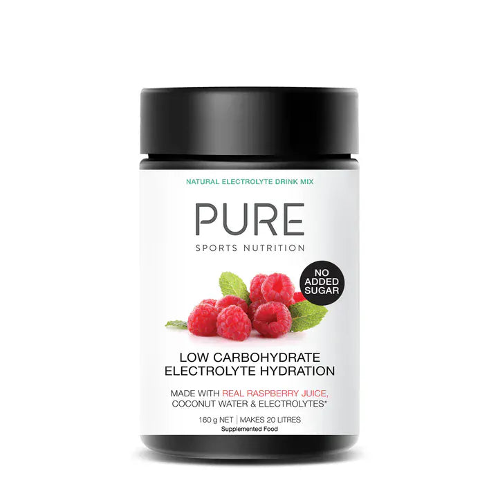 Puresport Electrolyte Powders Tub (160 g) / Raspberry Electrolyte Hydration Low Carb 160R
