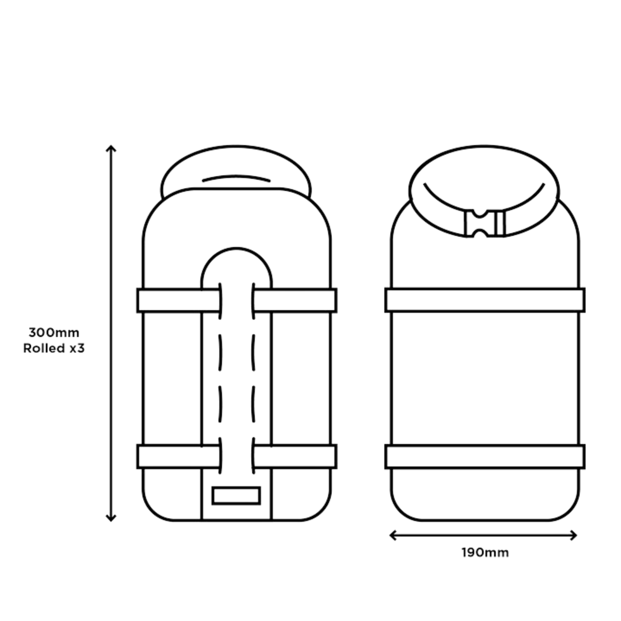 Restrap Fork bag Fork Bag RES-FKB-STD-BLK