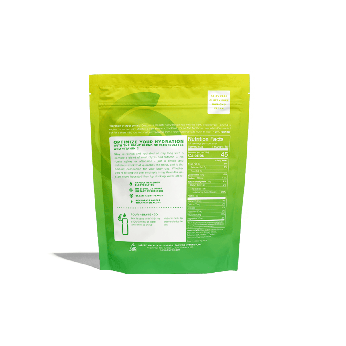 Tailwind Nutrition Sports Drinks Rapid Hydration Drink