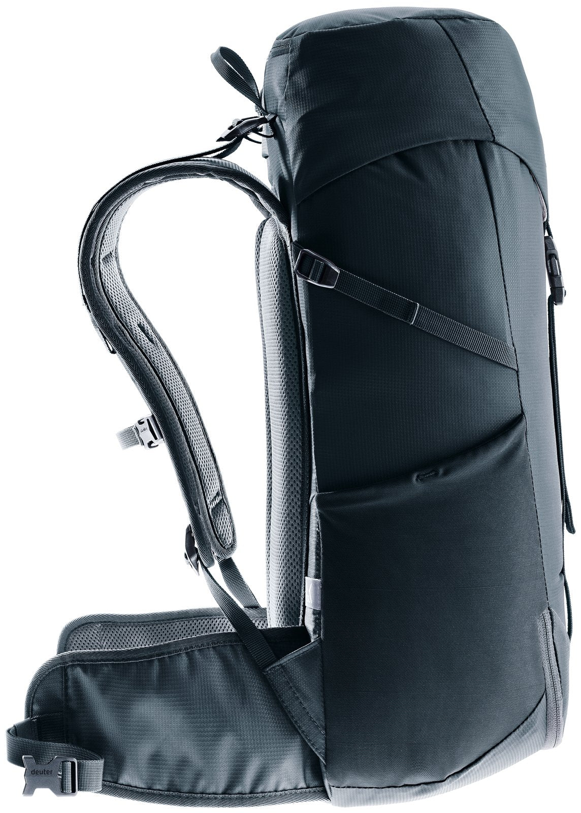 Deuter Telatie 24 SL side profile of the shoulder strap and hip fin