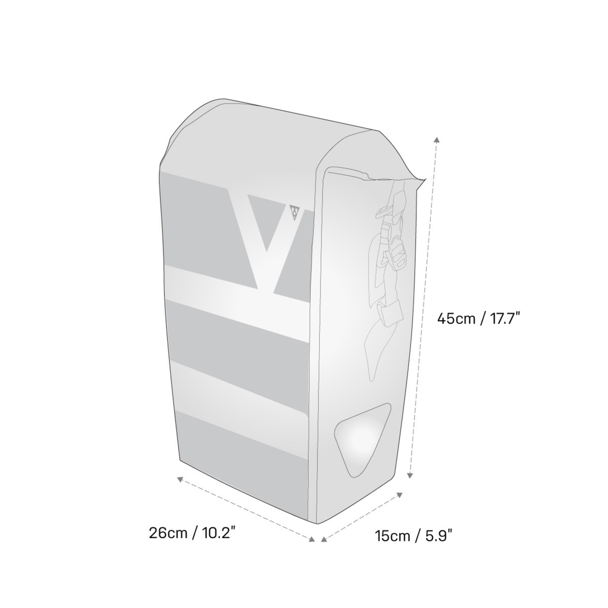 Topeak Pannier bag 16 L / Black Pannier Drybag TT9860B