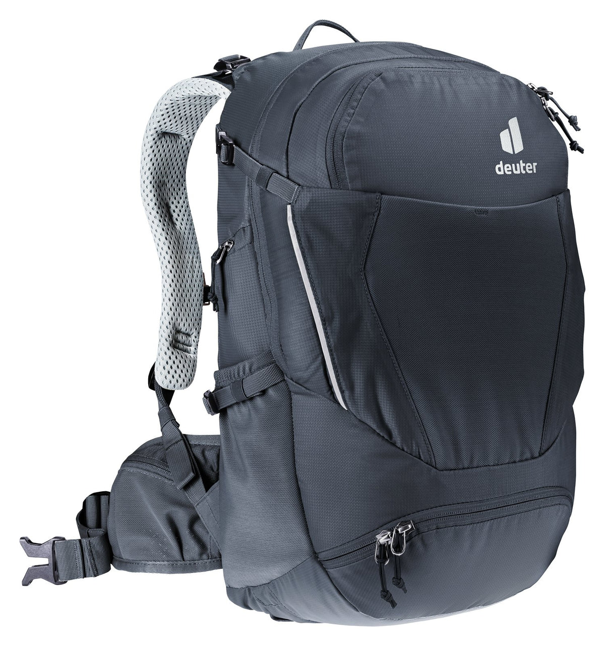 Deuter Trans Alpine 22 SL in Black, front three-quarter view from the other side