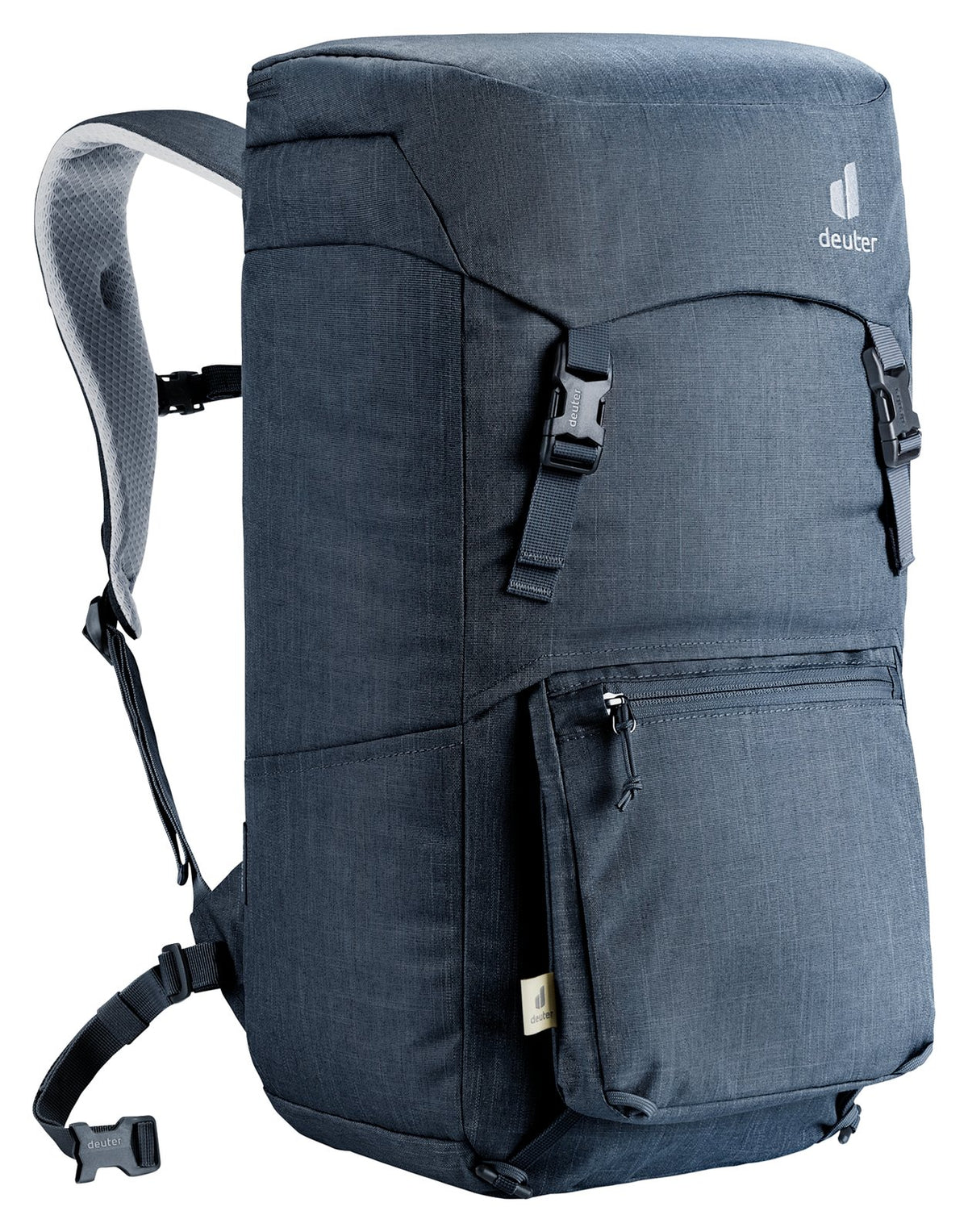 Deuter Walker 24 in Black, front three-quarter view from the left