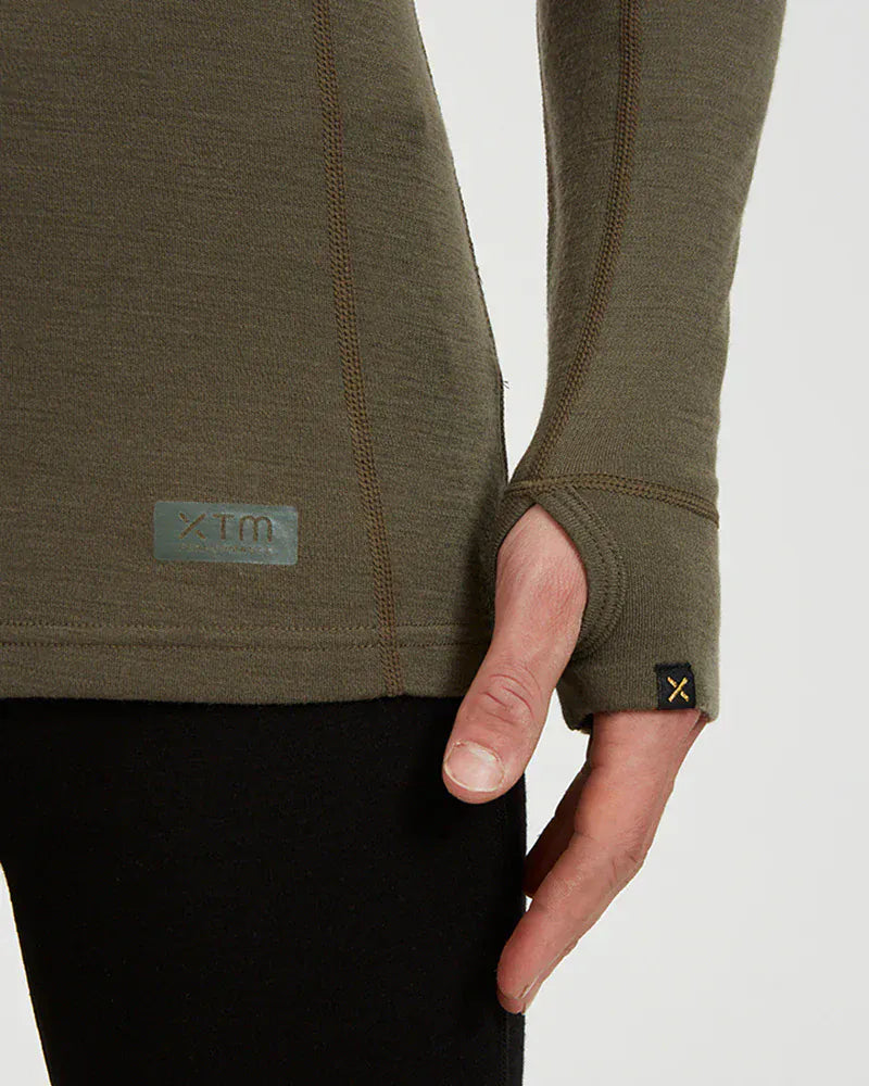 XTM Performance Men's Thermal Top Men's Merino 230 Wool Long Sleeve Thermal Top