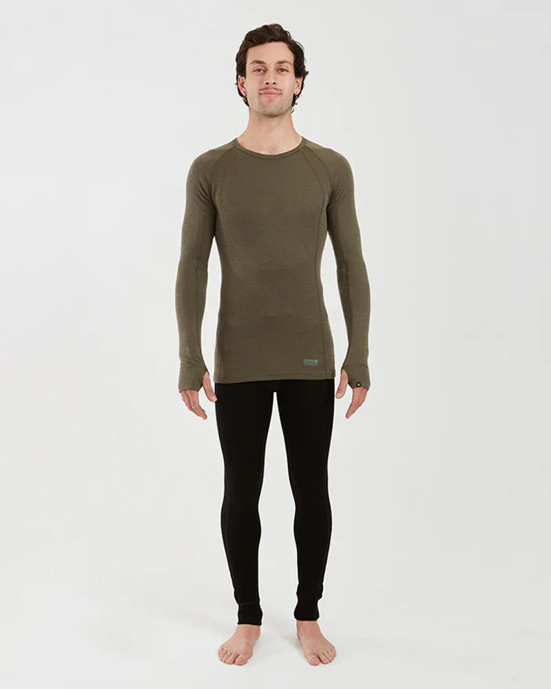 XTM Performance Men's Thermal Top Men's Merino 230 Wool Long Sleeve Thermal Top