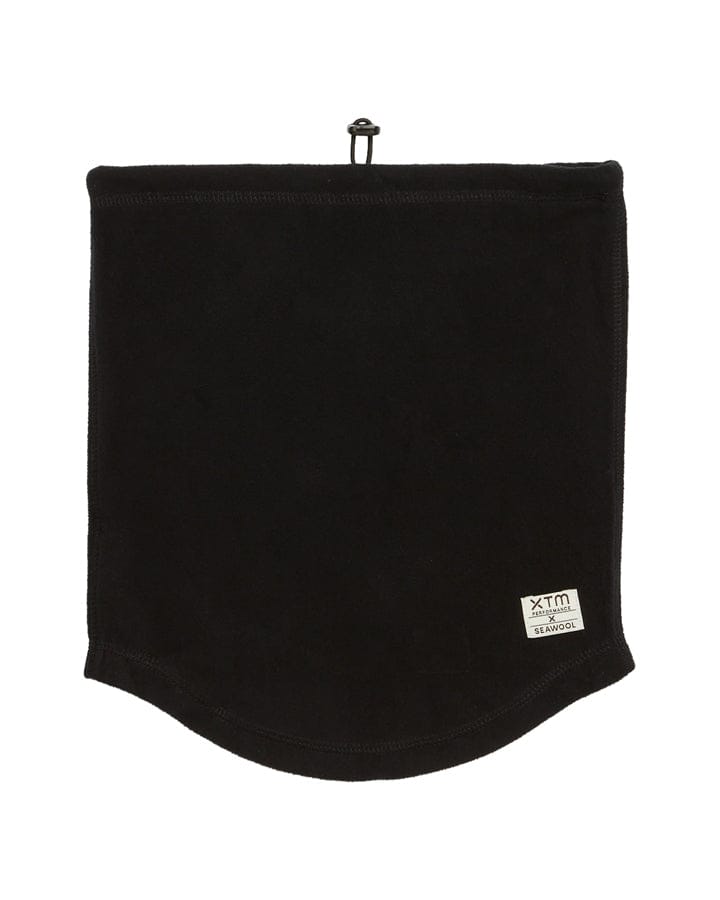 XTM Performance Neck Gaiters Black Spencer Recycled-Seawool Microfleece Blend Neckwarmer Neck Gaiter HU123-BLK
