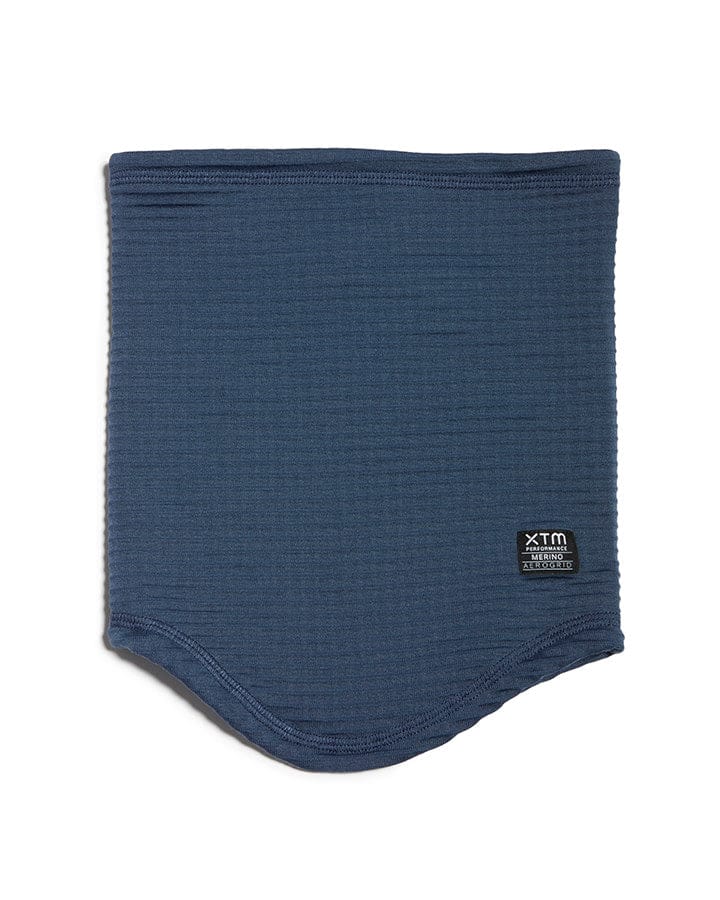 XTM Performance Neck Gaiters Slate Blue Merino Aerogrid Neckwarmer HU136-SLB-1SZ