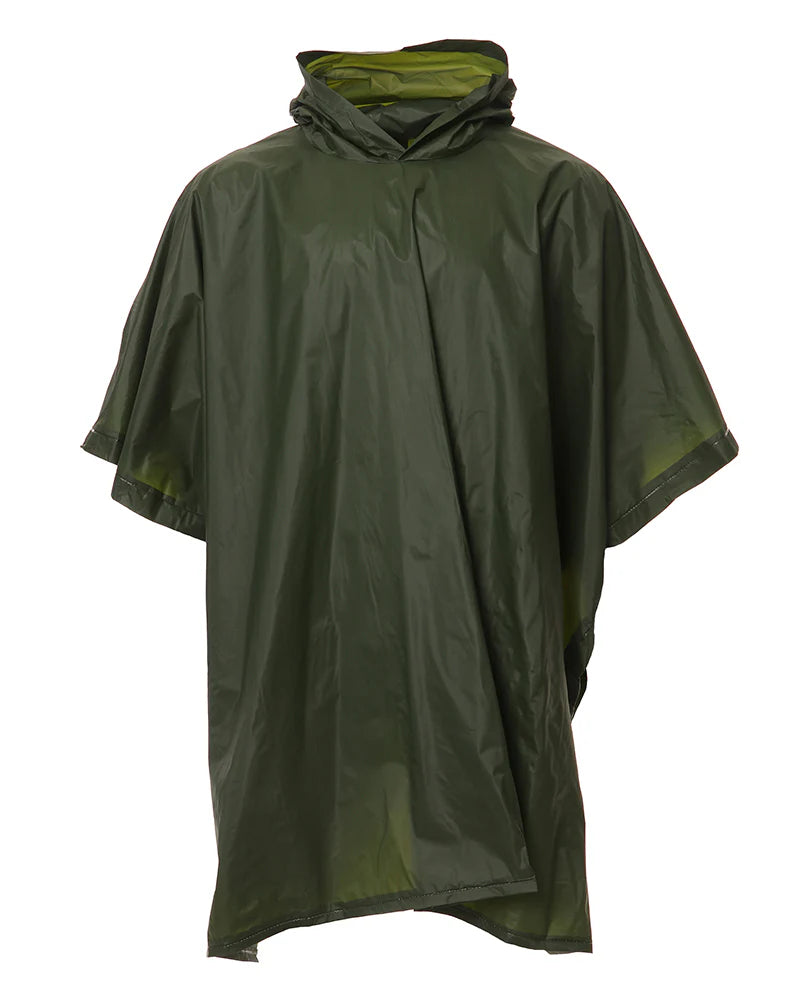 XTM Performance Ponchos Forest Stash Packable Rain Poncho RU007-FOR