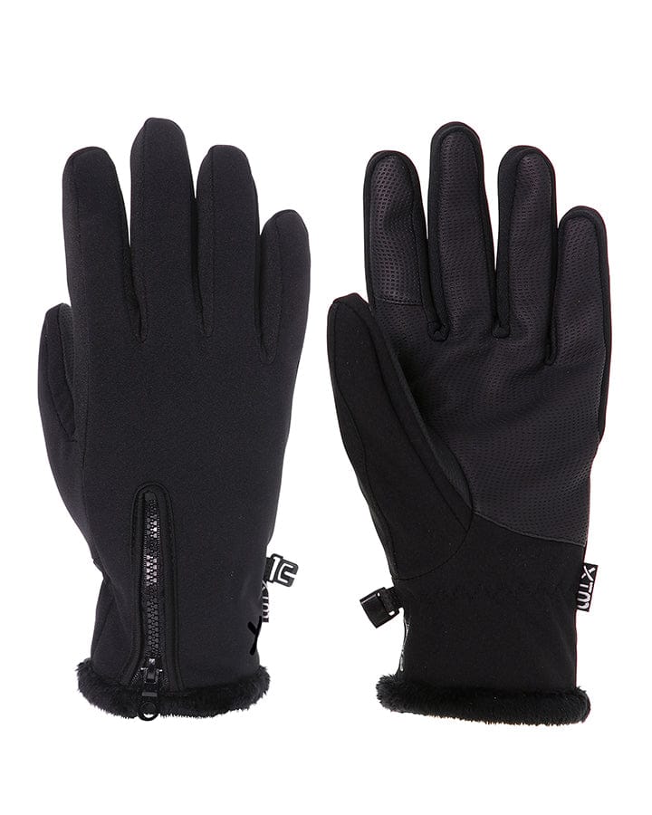 XTM Performance Women's Hiking Gloves Black / XS Nina Soft Shell Womens Glove EL008-BLK-XS