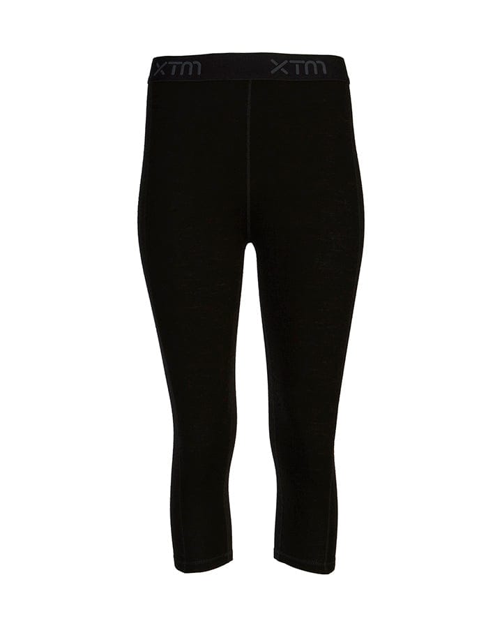 XTM Performance Women's Thermal Pants Black / 8 Ladies Merino 230 Wool 3/4 Length Thermal Pants ML008-BLK-08