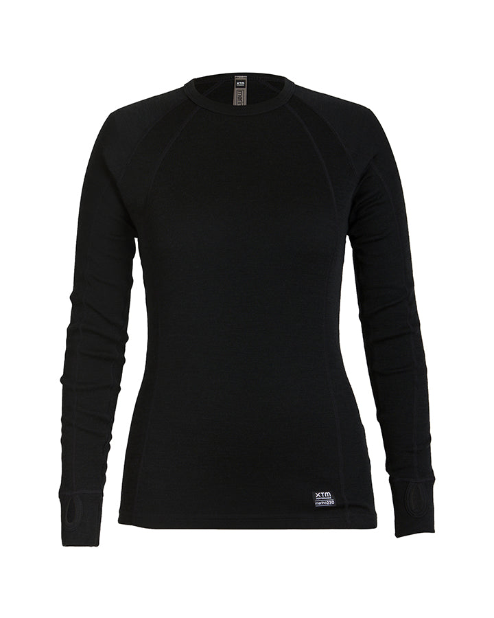 XTM Performance Women's Top Black / 8 Alpine230 Merino Womens Long-sleeve Top ML001-BLK-08