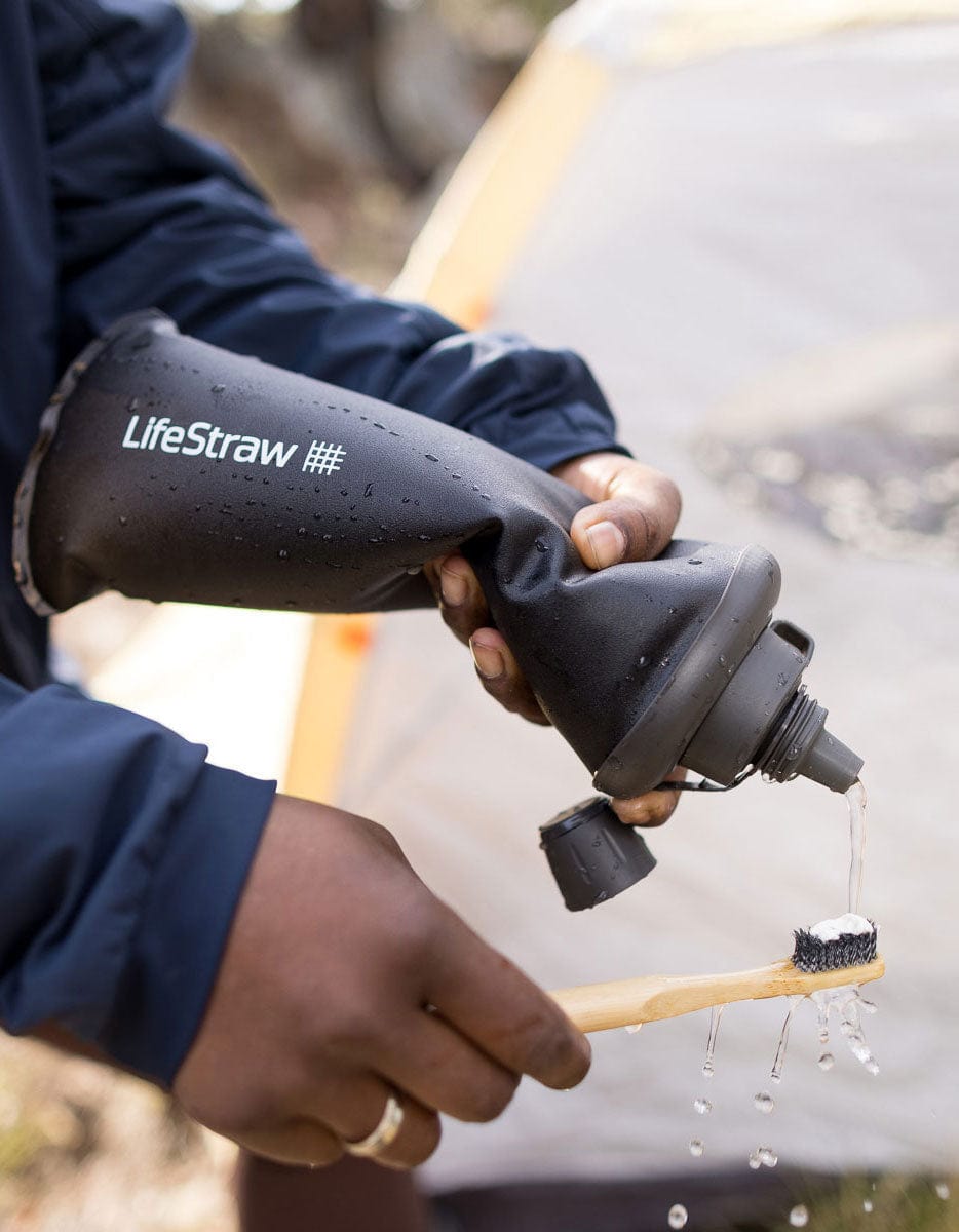 Lifestraw Water Treatment Collapsible Squeeze Bottle With Filter Peak Series