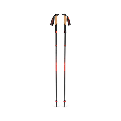 Pair of Black Diamond Pursuit Carbon FLZ trekking poles at full length
