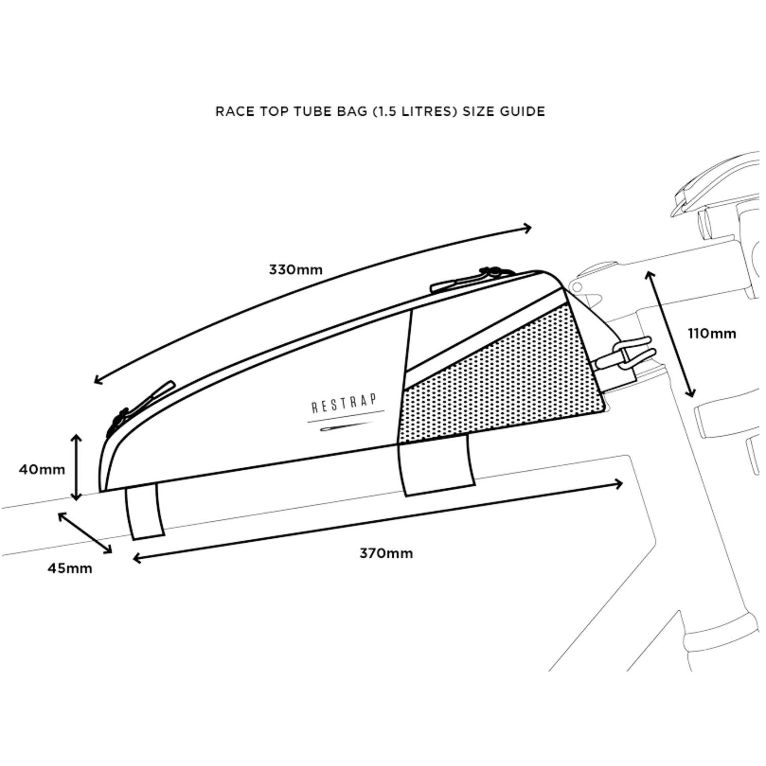 Race Top Tube Bag