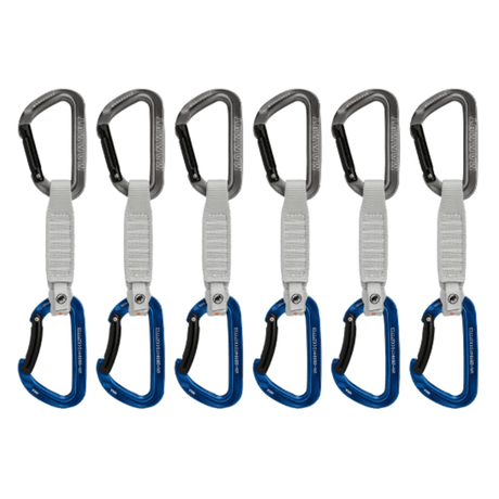 Mammut Carabiner Grey-Blue / 12 cm Workhorse Keylock Quickdraws 2040-02571-33275-74