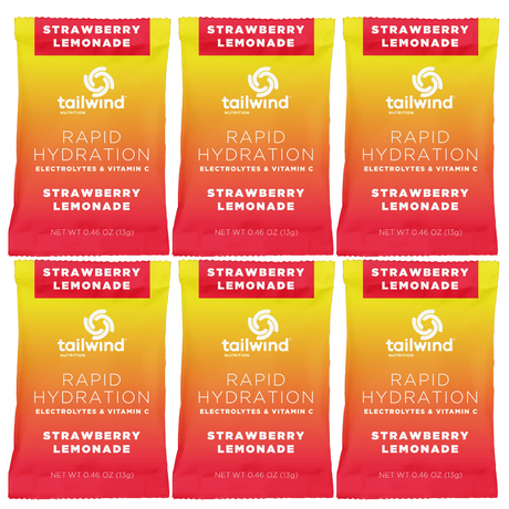 Tailwind Nutrition Sports Drinks Pack of 6 / Strawberry Lemonade Rapid Hydration Drink 85003921114-6