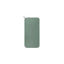 Sage Green Pocket Towel, Small size, laid flat with its hanging loop at the top corner