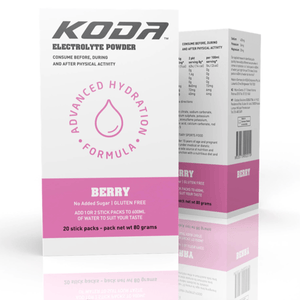 Koda Electrolyte Powders Box of 20 / Berry Koda Electrolyte Sticks BESDP