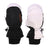 Pair of XTM Kids Space snow mitts in Black with orange XTM logo and white palm