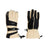 Pair of XTM Kids Miso II snow gloves in Almond and black, back and palm views