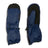 Pair of Naval Blue XTM Kids Tyke Snow Mitts, back and palm view with black Rubbertec palm and gauntlet cuffs