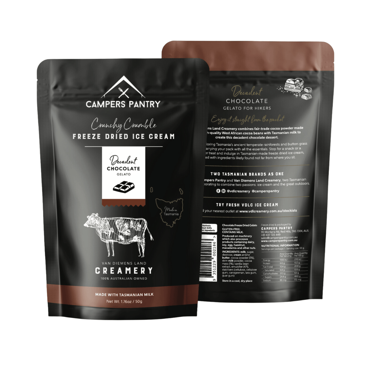 Campers Pantry Dehydrated Meals Freeze-dried Ice Cream