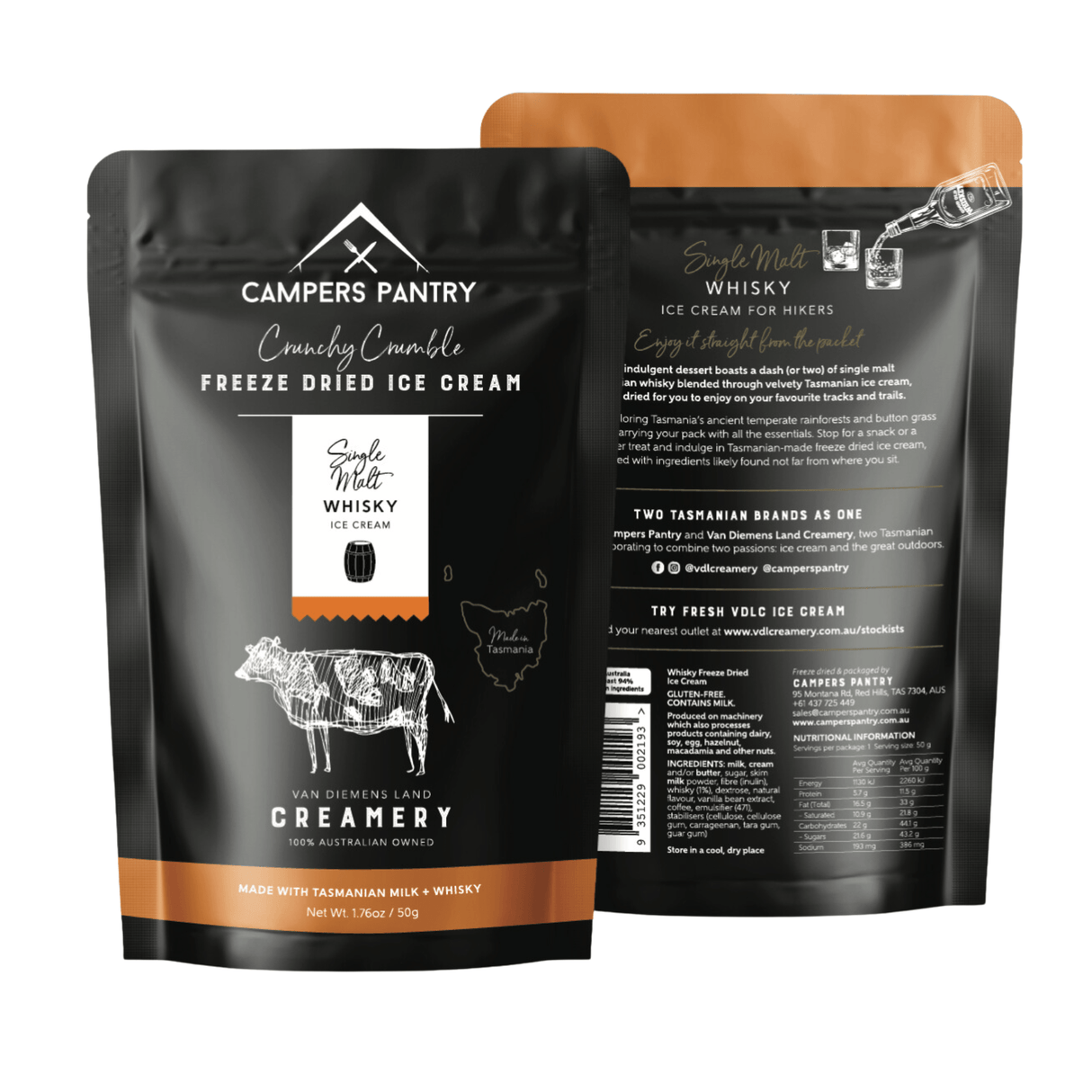 Campers Pantry Dehydrated Meals Freeze-dried Ice Cream